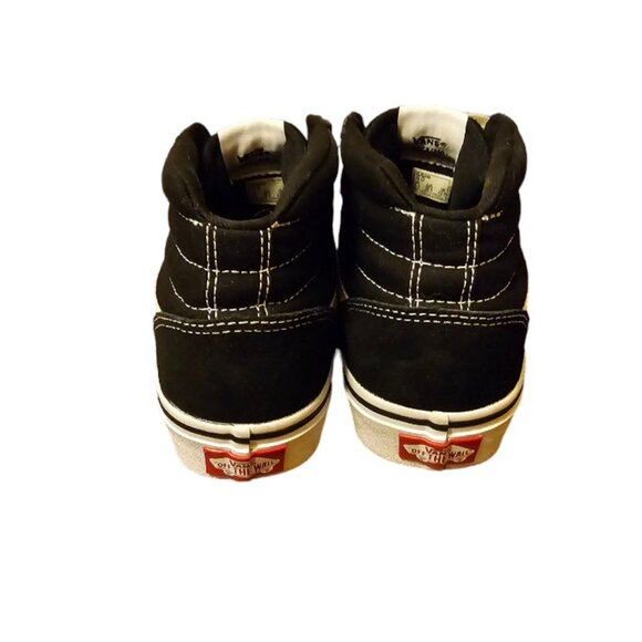 Vans Classic Black Suede/Canvas Sk8-Hi Skateboard Shoe Unisex - Picture 5 of 6